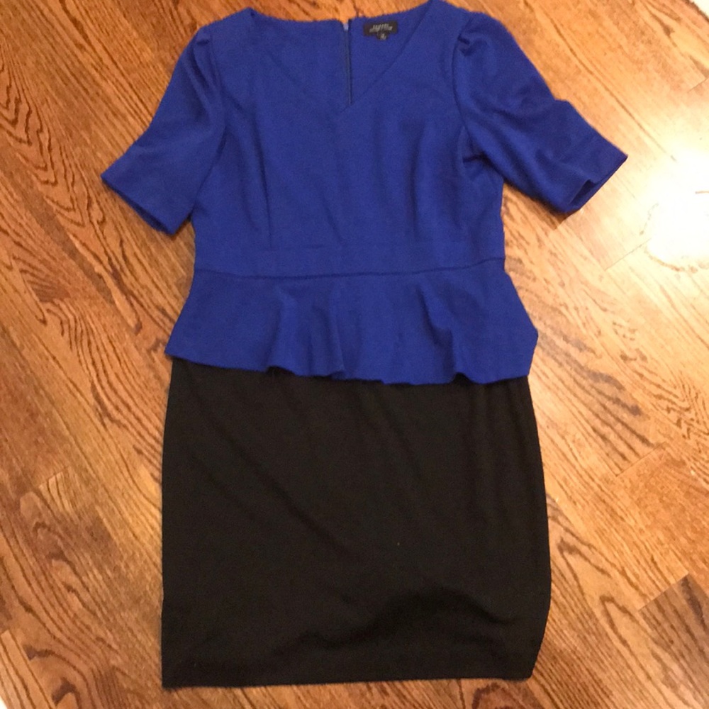 Tahari dress with peplum